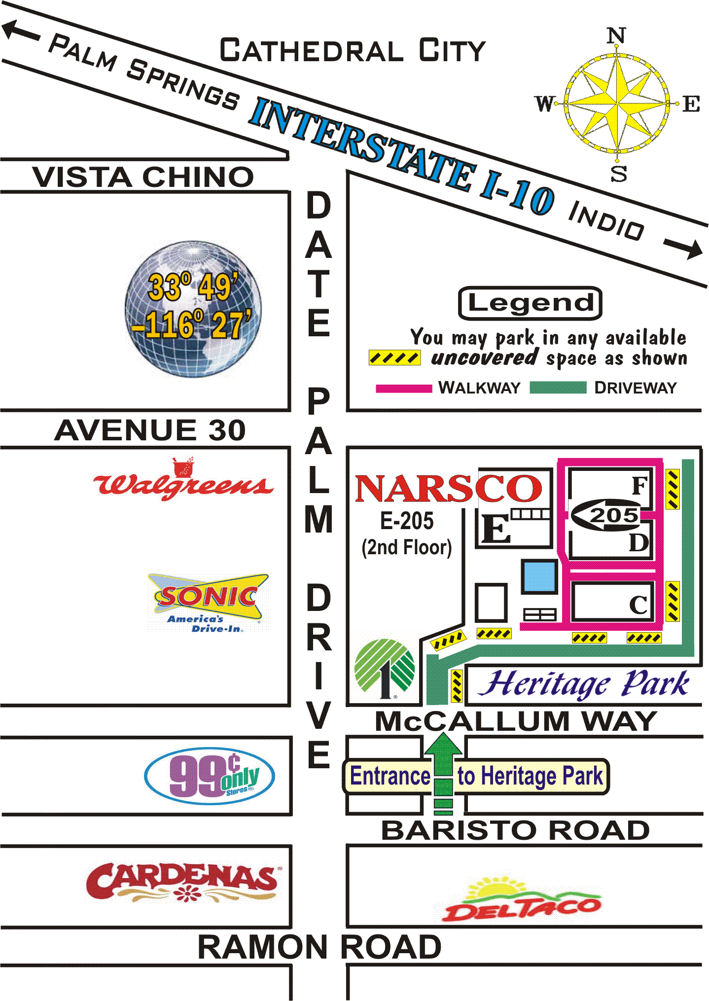 NARSCO location map
